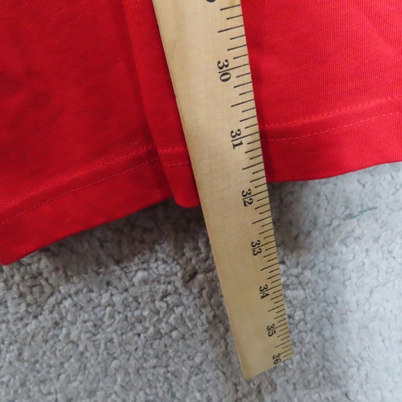 Adidas Originals Essential Tee Men XL Scarlet Red Trefoil Logo NEW - Picture 11 of 13